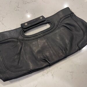 Black Leather Kenneth ColeClutch